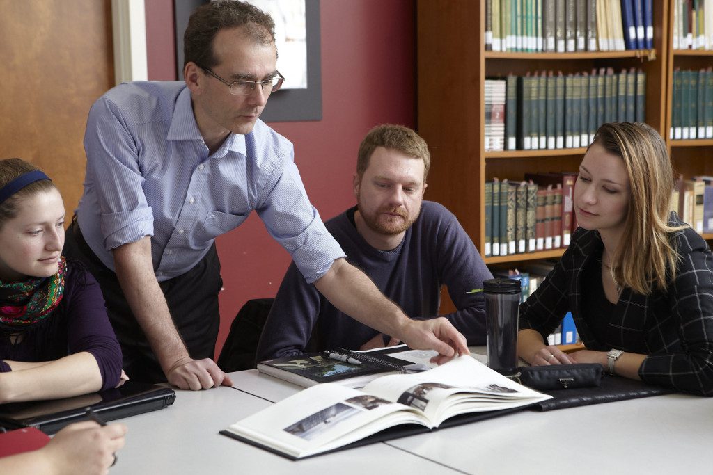 Andriy Nahachewsky with his students