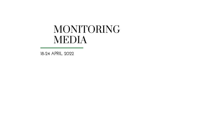 CIUS weekly report on media coverage of Ukrainian affairs, 18–24 April 2022