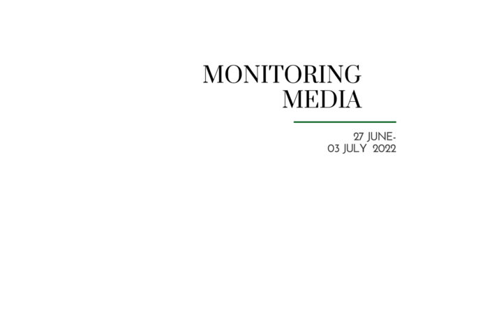 CIUS weekly report on media coverage of Ukrainian affairs, 27 June–03 July 2022