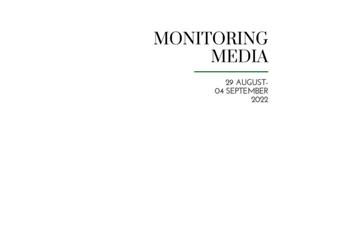 CIUS weekly report on media coverage of Ukrainian affairs, 29 August–04 September 2022