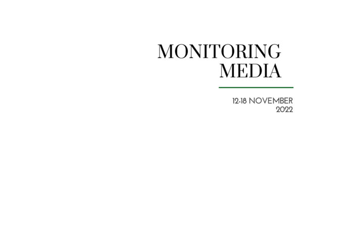 CIUS weekly report on media coverage of Ukrainian affairs, 12–18 November 2022
