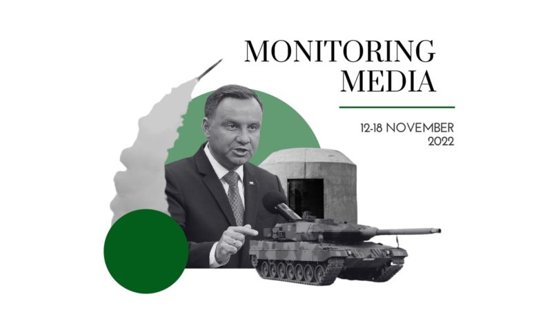 CIUS weekly report on media coverage of Ukrainian affairs, 12–18 November 2022