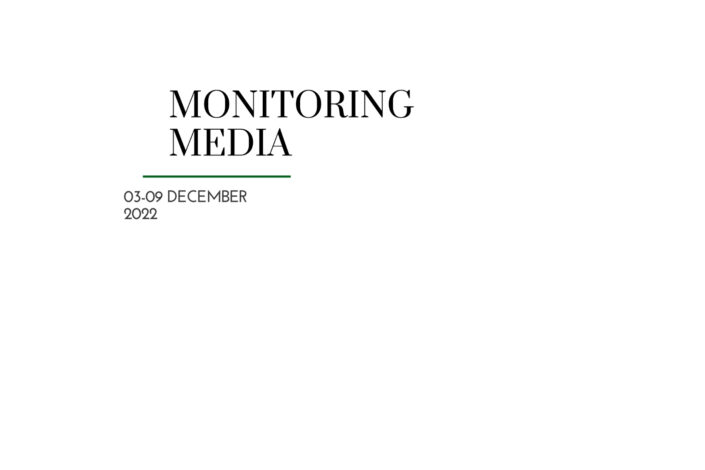 CIUS weekly report on media coverage of Ukrainian affairs, 3–9 December 2022