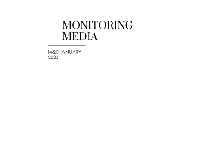 CIUS weekly report on media coverage of Ukrainian affairs, 14–20 January 2023