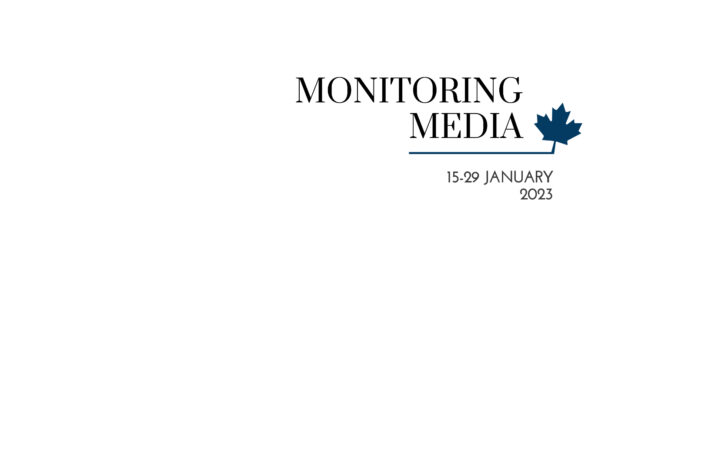 CIUS report on Canadian media coverage of Ukrainian affairs, 15–29 January 2023
