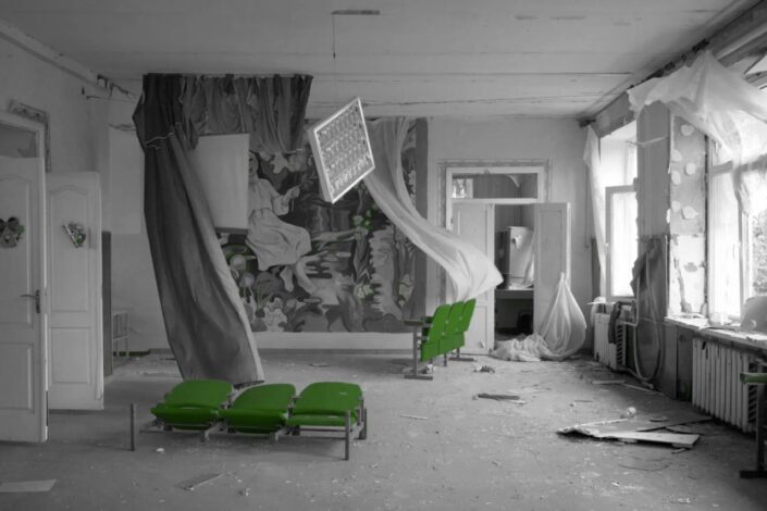 A damaged room